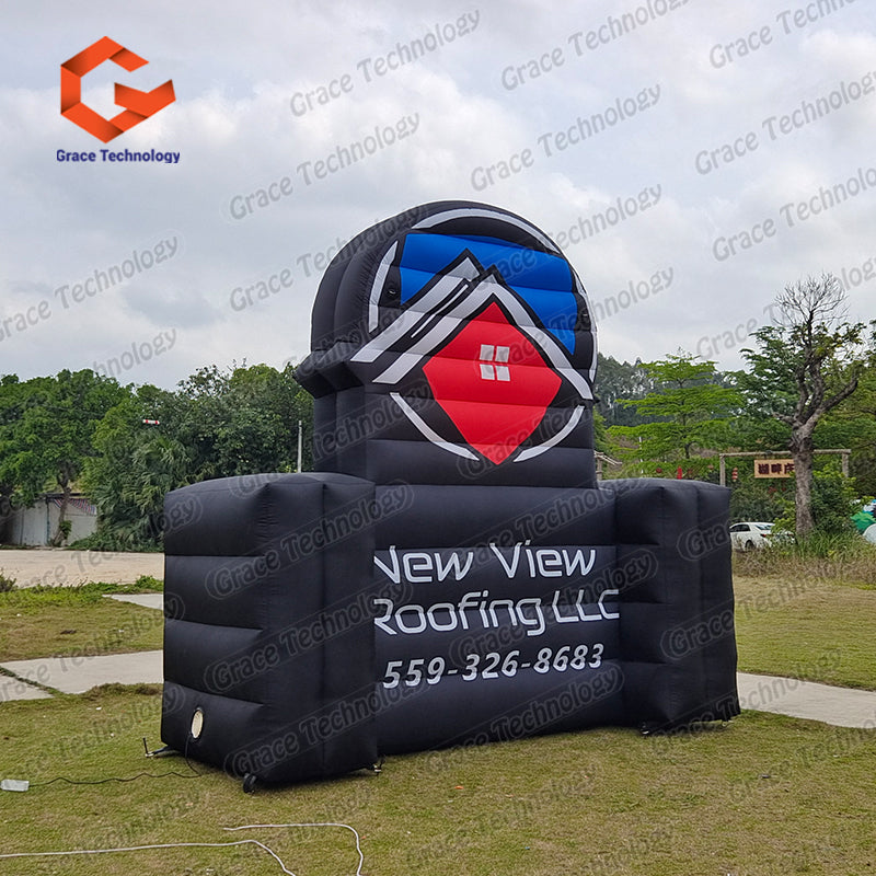 Factory Direct Produce Inflatable Logo Shape Billboard Giant Inflatable Signage Balloon