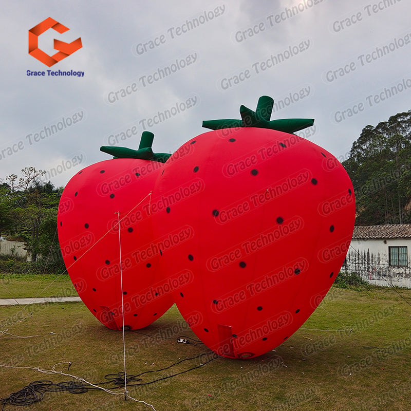 Inflatable Fruit Event Gonflables Publicitaires Giant Inflatable Strawberry