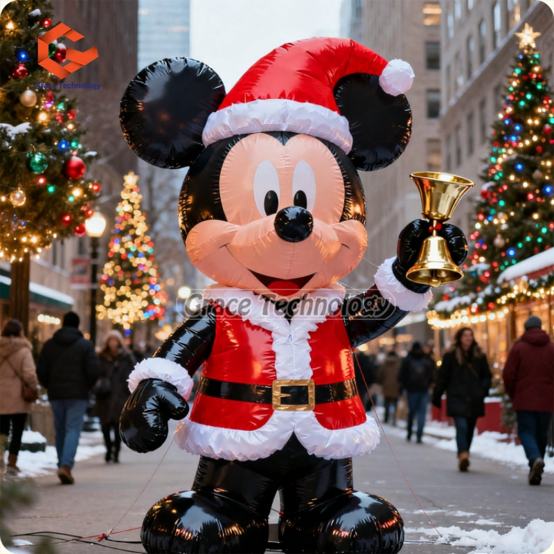 Cute Inflatable Mickey Mouse Giant Inflatable Mascot Animals for Christmas Decorations