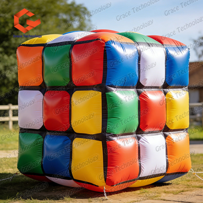 Hot Sale Giant Inflatable Rubik's Cube Custom Inflatable Magic Cube for Advertising