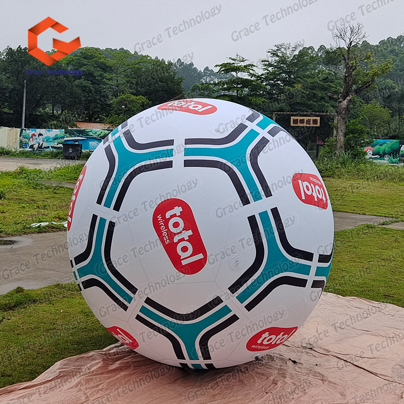 Custom Inflatable Football Balloon Giant Inflatable Soccer Ball Balloon for Events Festival Decorations