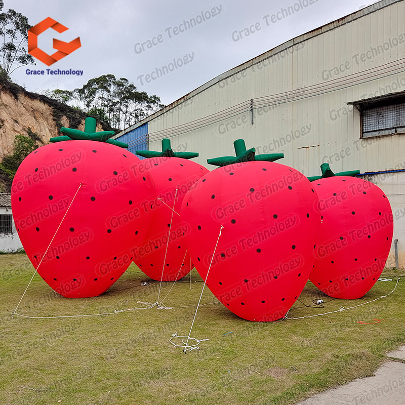 Inflatable Fruit Event Gonflables Publicitaires Giant Inflatable Strawberry