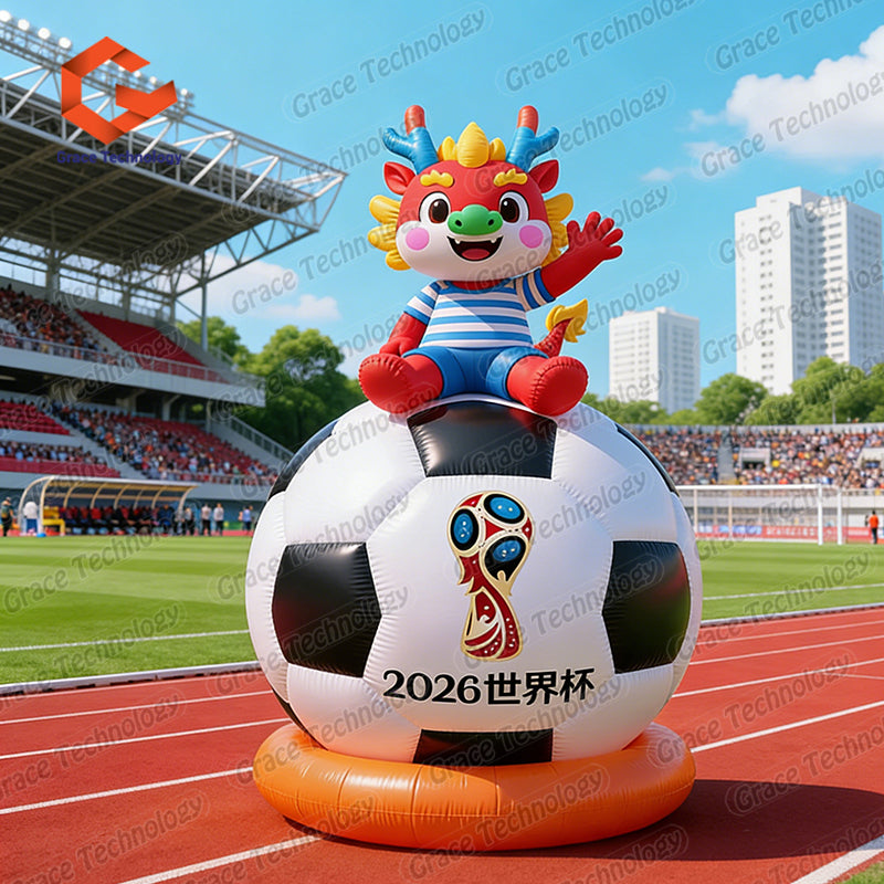 Logo Printed Large Airtight PVC Inflatable Helium Football Models/Huge Inflatable Volleyball Balloon for Advertising
