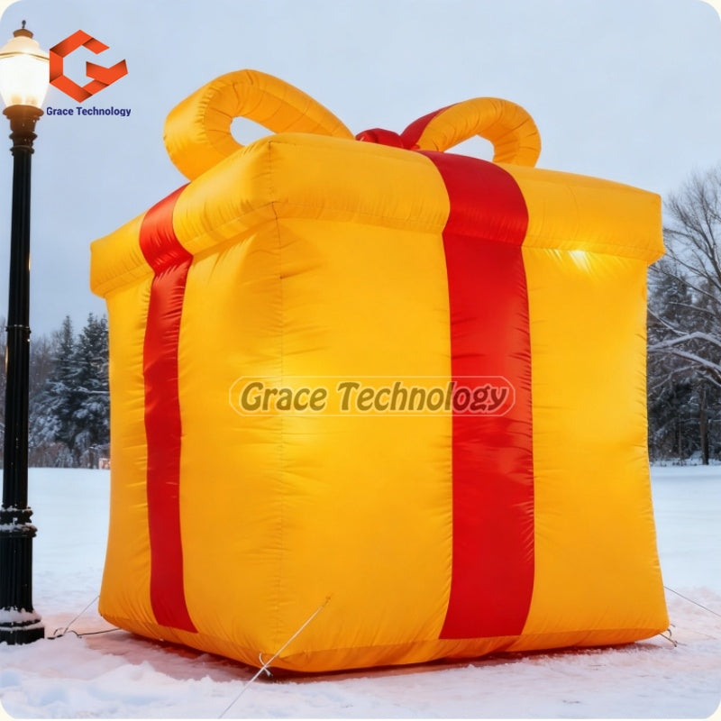 Giant Inflatable Christmas Present gift box for parada