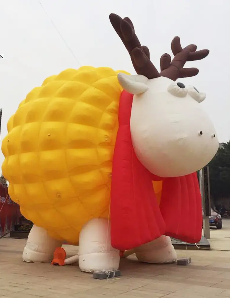 Large Inflatable Cartoon Animal Decoration Inflatable Big White Sheep Model