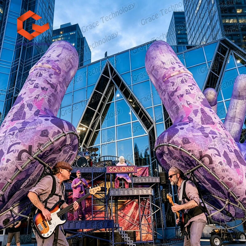 Custom Giant Inflatable Finger Hand Model Giant Inflatable Hands Sculpture for Halloween Decoration Music Festival Props