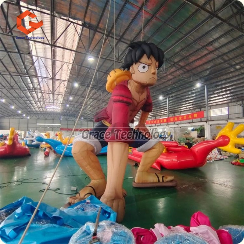 Airblow Japanese Action Anime Character Inflatable Luffy Cartoon Sun God Monkey D Luffy Mascot