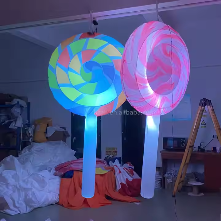 Hanging Inflatable Candy Balloon Inflatable Lollipop Candy Model for Decoration
