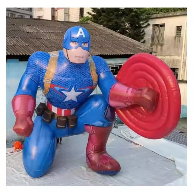 High-quality Commercial Inflatable Cartoon Character Wholesale Company America Life Size Inflatable Captain Cartoon Characters