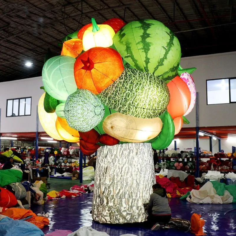 Inflatable Fruit Vegetable Advertising Inflatables for Party Decorations Tree Displays-Featuring Strawberry Watermelon Peach