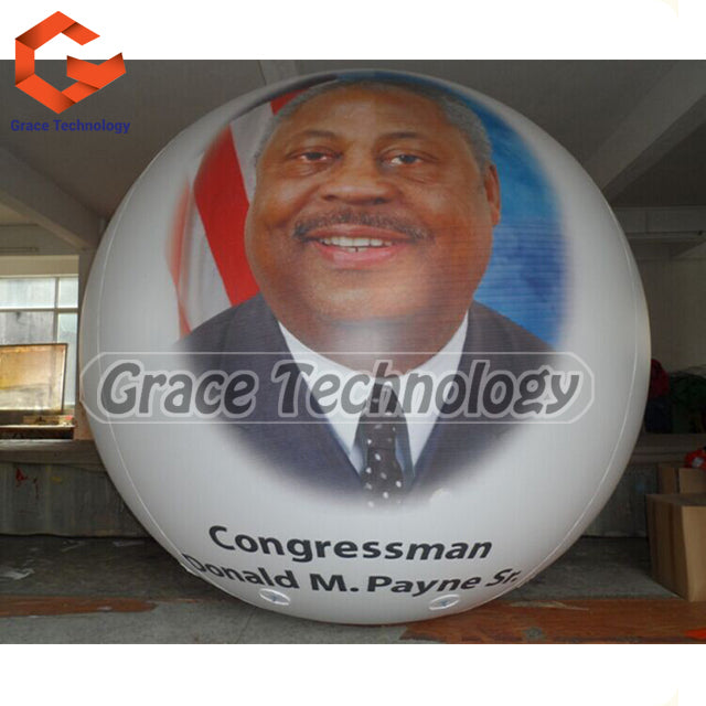 Face Printed Inflatable Parade Balloon Advertising Inflatable Balloon for Vote Events