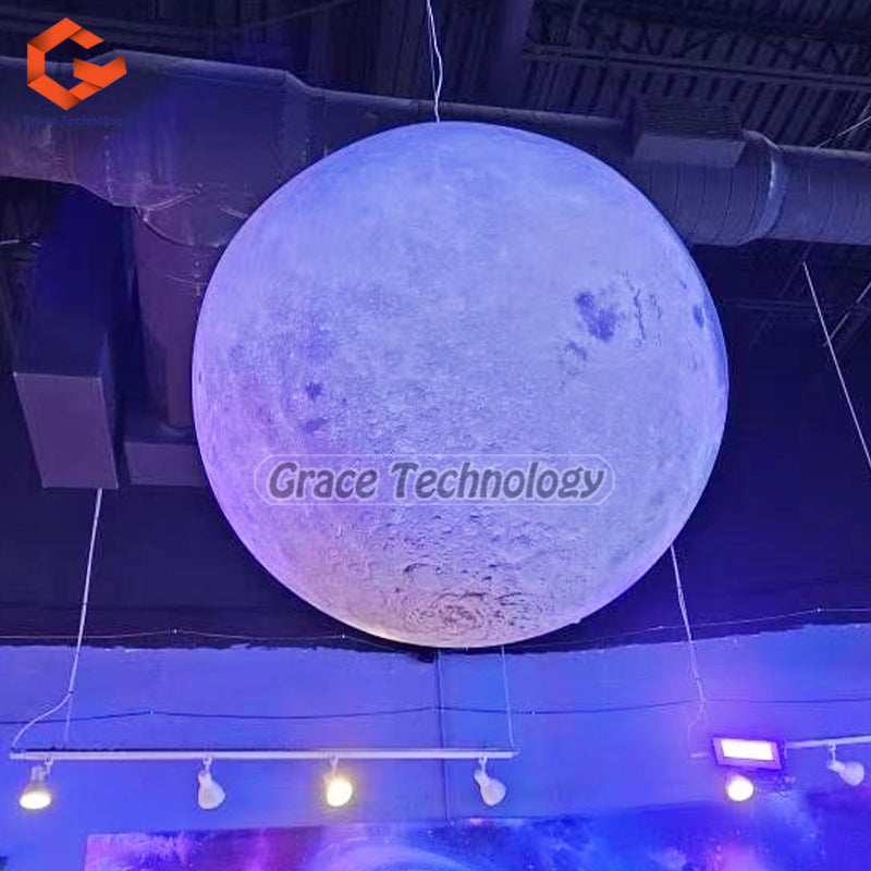 LED Inflatable Moon Planets Solar System Inflatable Moon Balloon for Events Festival Decorations