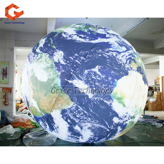 Giant Inflatable Earth Globe Balloon PVC Inflatable Earth Planet for Outdoor Display