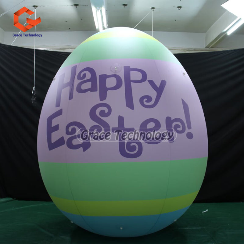 Colorful Inflatable Easter Eggs Decoration Giant Inflatable Egg Balloon for Holiday Decoration