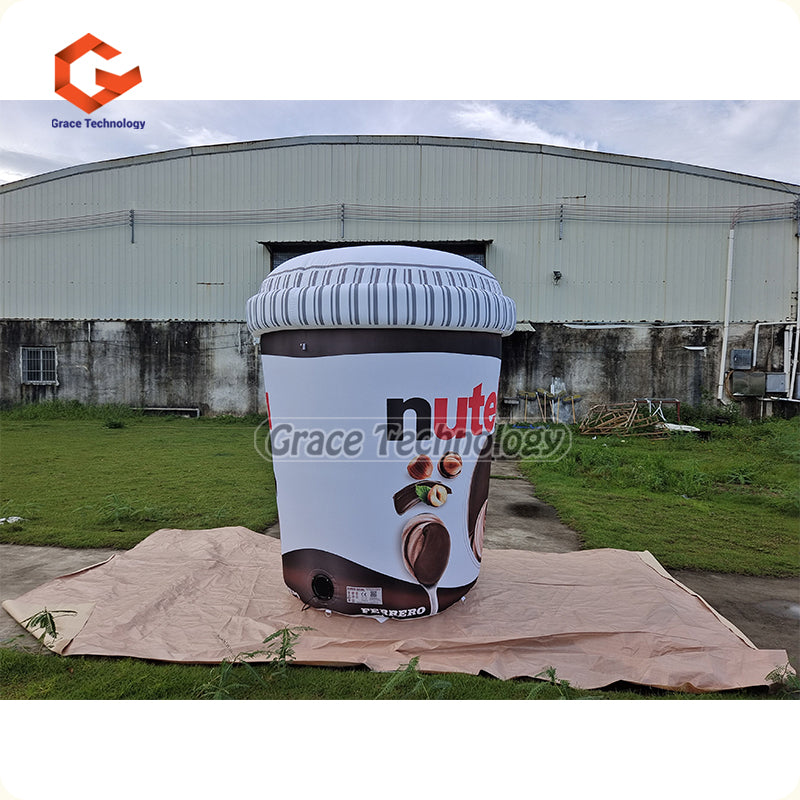 Custom Inflatable Nutella Jar Replicas Inflatable Peanut Butter Can for Advertising