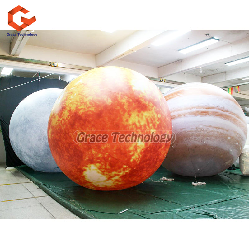 Inflatable Sun Balloon Solar System Sun Planet Balloon for Space Theme Party Decoration