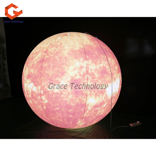 Inflatable Sun Balloon Solar System Sun Planet Balloon for Space Theme Party Decoration