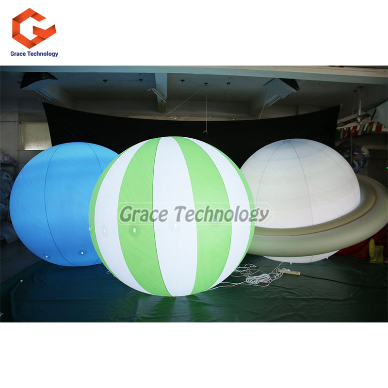 Inflatable Saturn Planet Balloon LED Planet Solar System Party Spheres