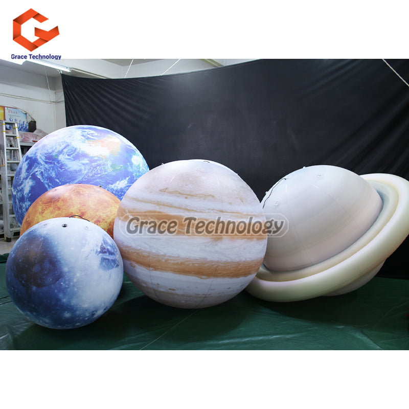Inflatable Saturn Planet Balloon LED Planet Solar System Party Spheres