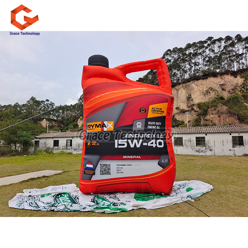 Custom Inflatable Engine Oil Box Replicas Advertising Inflatable Bottles