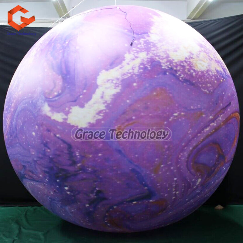 Custom Inflatable Solar System Balloon Space Theme Party Decoration Planet Balloon with LED Lights