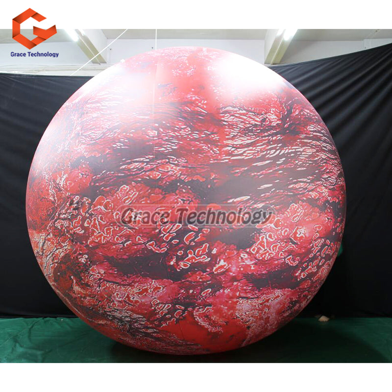 Custom Inflatable Solar System Balloon Space Theme Party Decoration Planet Balloon with LED Lights