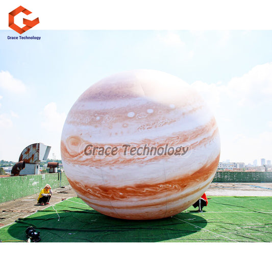 Giant Inflatable Jupiter Balloon LED Lighted Solar System Party Decoration Planet Ballon