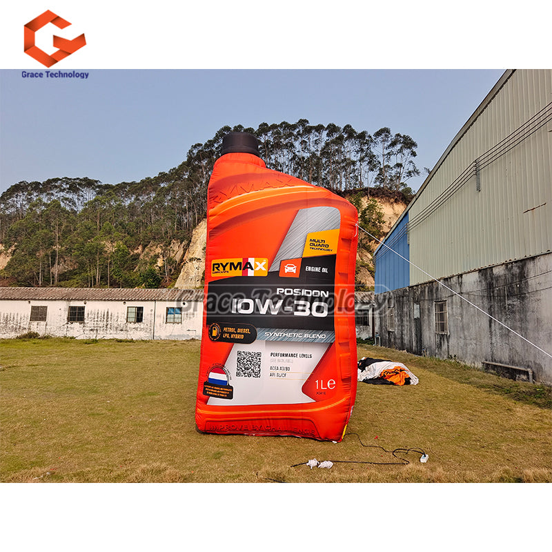 Custom Inflatable Engine Oil Box Replicas Advertising Inflatable Bottles