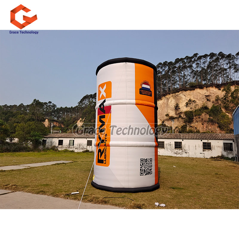 Custom Inflatable Oil Bottle Replicas Giant RYMAX Engine Oil Lubricants Packing Replicas