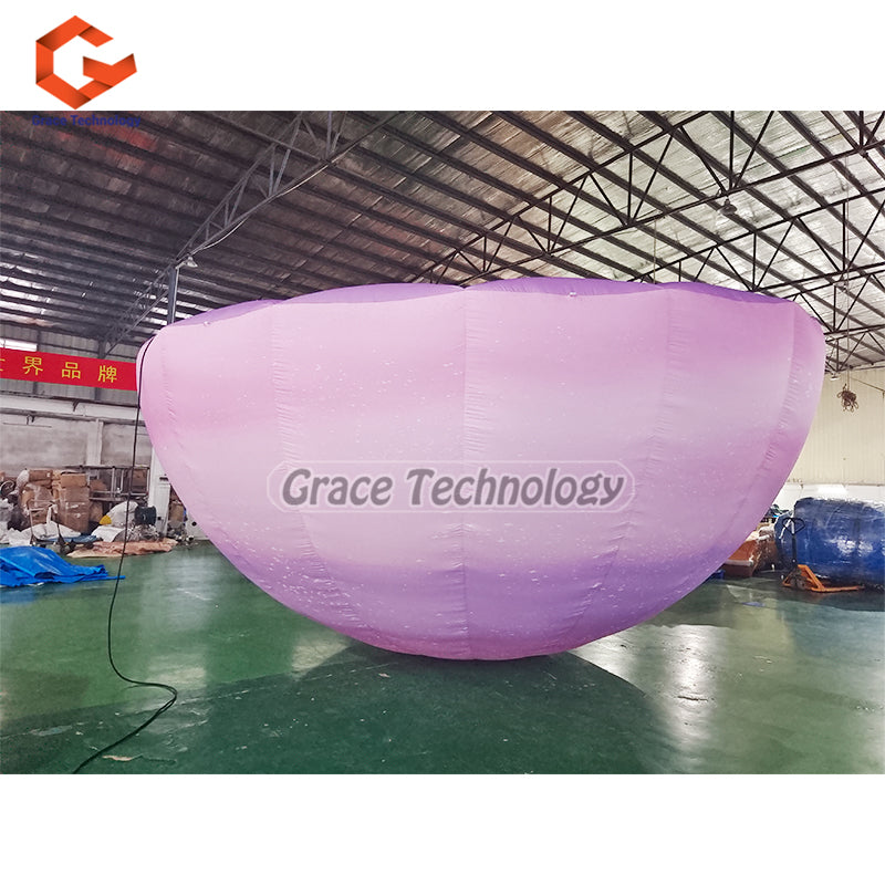 Giant Inflatable Hemisphere Balloon with LED Lights Balloon for Hanging