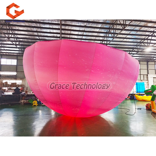 Giant Inflatable Hemisphere Balloon with LED Lights Balloon for Hanging