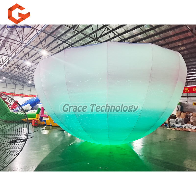 Giant Inflatable Hemisphere Balloon with LED Lights Balloon for Hanging