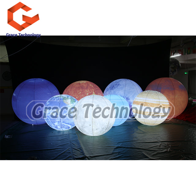 Giant Inflatable Planet Balloons for Party Decoration - Earth, Moon, Jupiter, Saturn, Uranus, Neptune, Mercury, Venus