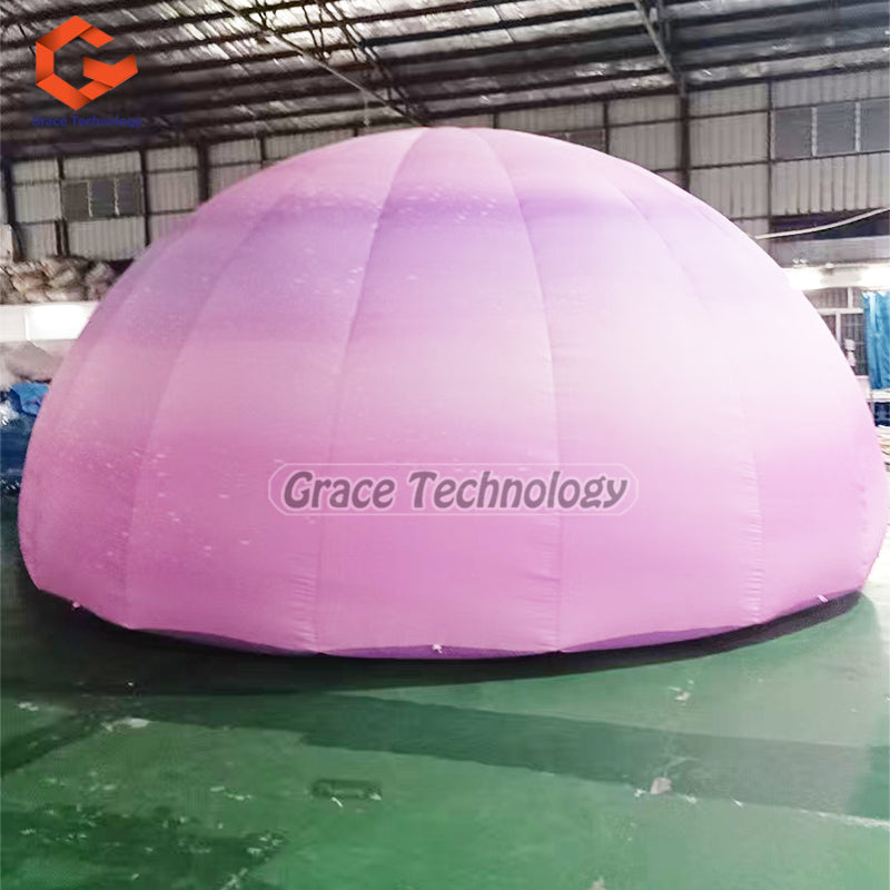 Giant Inflatable Hemisphere Balloon with LED Lights Balloon for Hanging