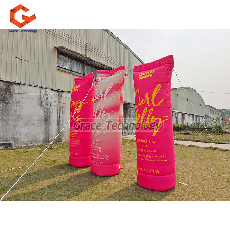 Custom Inflatable Packing Bag Replicas Giant Inflatable Packing Bottles Duplicate