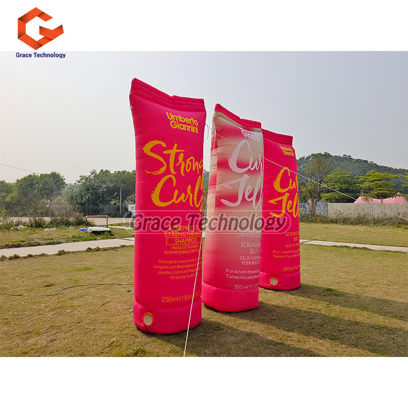 Custom Inflatable Packing Bag Replicas Giant Inflatable Packing Bottles Duplicate