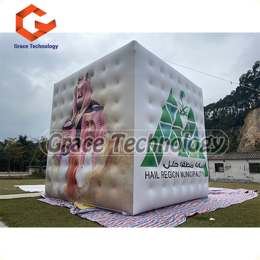 Giant Inflatable Cube Replica Advertising Inflatable Cube Balloon for Outdoor Festival