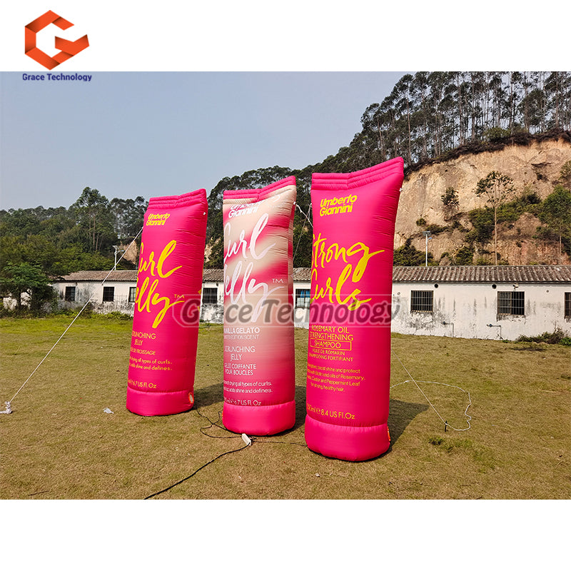 Custom Inflatable Packing Bag Replicas Giant Inflatable Packing Bottles Duplicate
