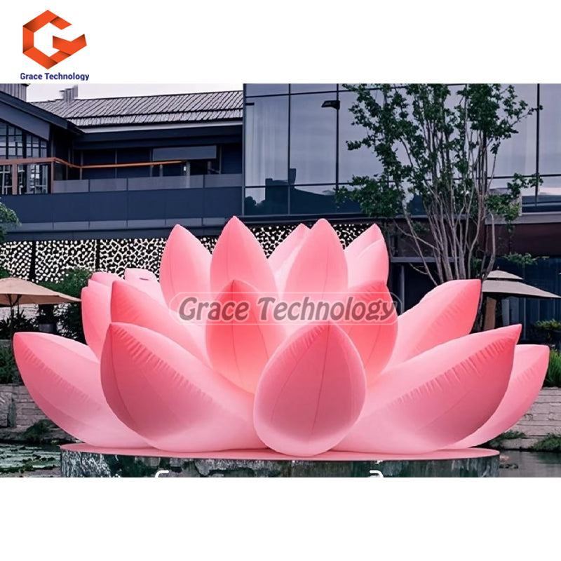Giant Inflatable Lotus Flower LED Lighted Inflatable Flower Models for Wedding Event Decorations