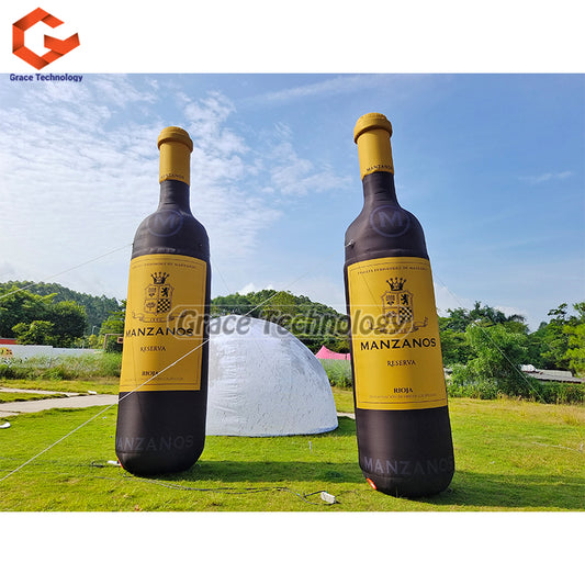 Giant Inflatable Champagne Beer Bottle Replica Balloon for Brand Promotional