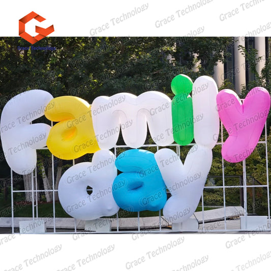 Inflatable Letters Inflatable Words Letter Word English Alphabet Inflatable Text Balloon for Advertising Decoration Party Events