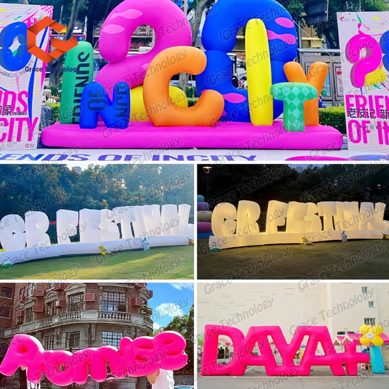 Alphabet Inflatable Text Balloon for Advertising Party Event Decorations