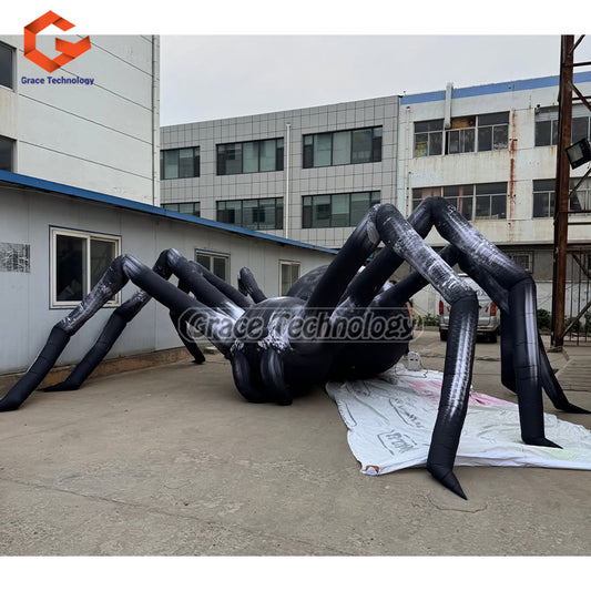 Giant Inflatable Spider Decoration Halloween Spider Model Ball for Stage Events Festival