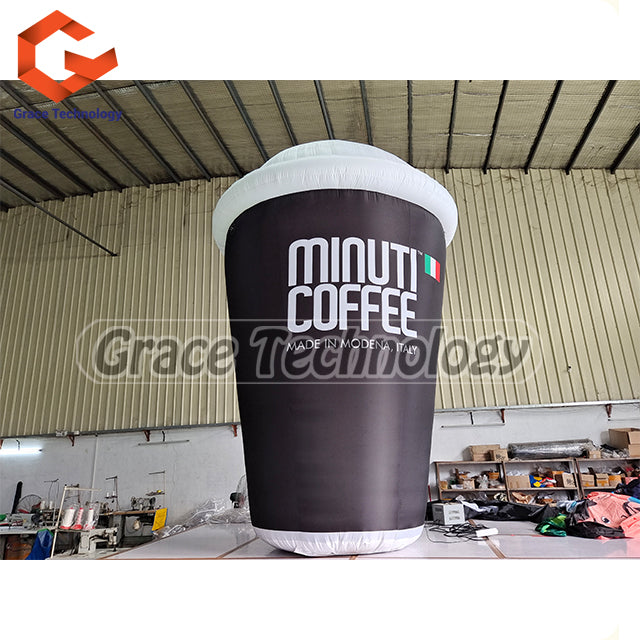 20ft Giant Inflatable Cups Outdoor Inflatable Coffee Cup Inflatable Bottles for Display
