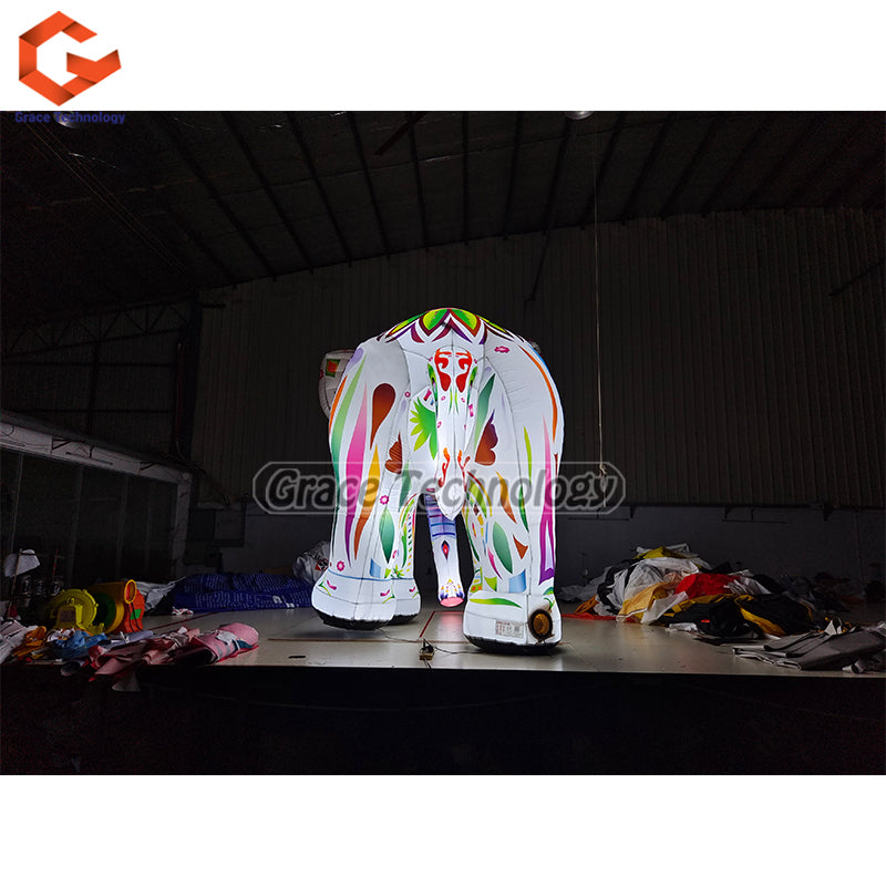 Colorful Custom Inflatable Elephant Stage Decoration Animals Inflatable Elephant for Carnival Events Party