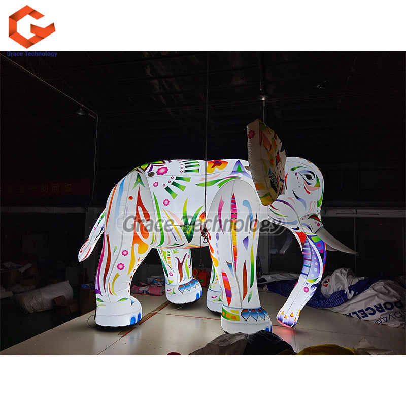 Colorful Custom Inflatable Elephant Stage Decoration Animals Inflatable Elephant for Carnival Events Party
