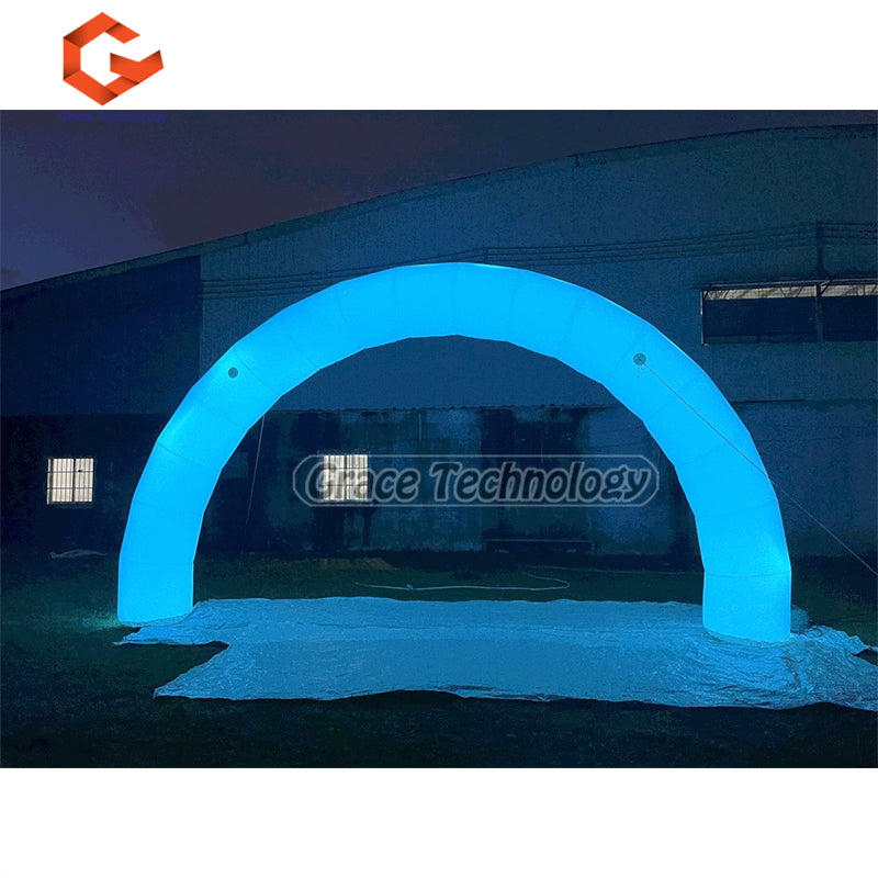 Colorful LED Lighting Inflatable Arch Outdoor Inflatable Race Arch for Night Festival