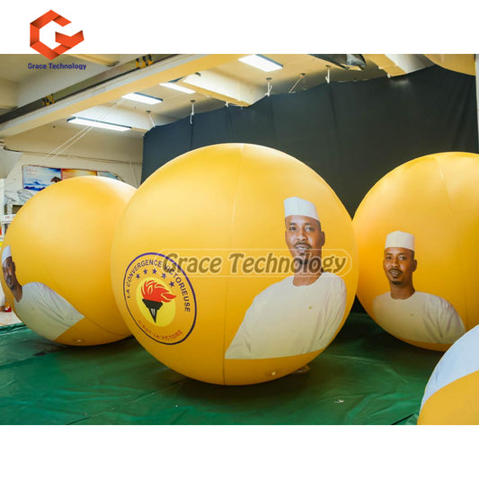 Face Printed Inflatable Parade Balloon Advertising Inflatable Balloon for Vote Events