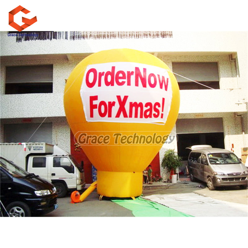 Grand Opening Giant Inflatable Balloon Advertising Inflatable Hot Air Balloon for Outdoor Display