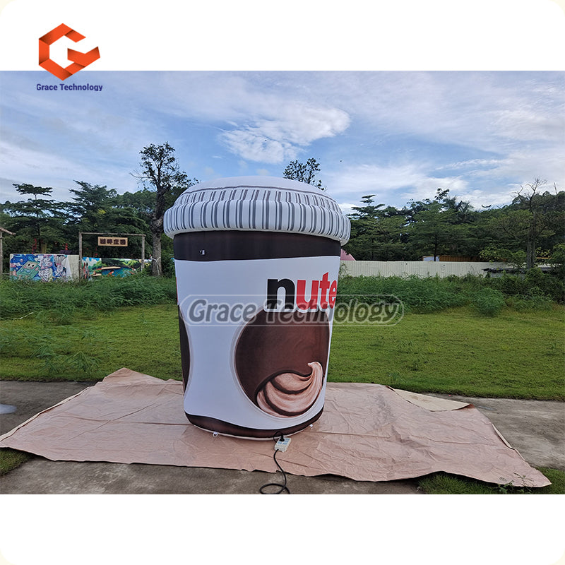 Custom Inflatable Nutella Jar Replicas Inflatable Peanut Butter Can for Advertising